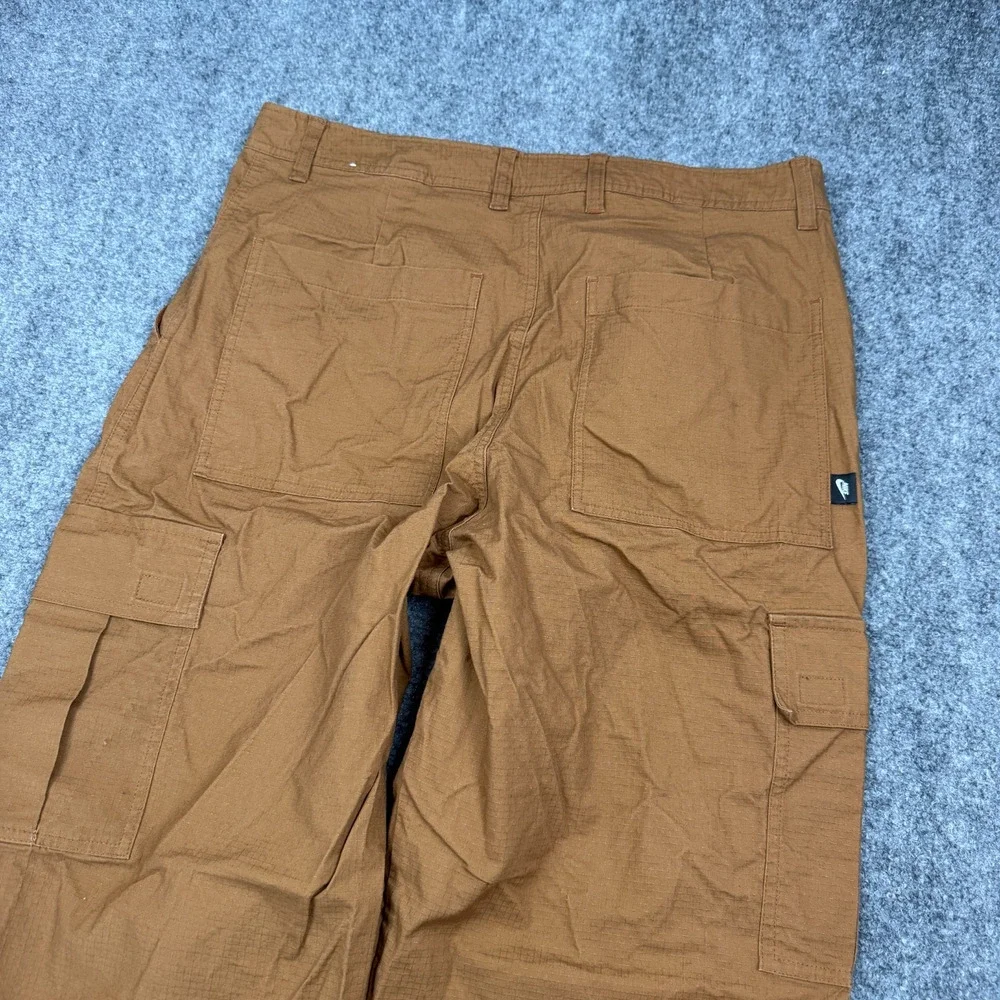 Nike Cargo Pants Mens 34x30 Brown Ripstop Utility Tactical Cotton Stretch